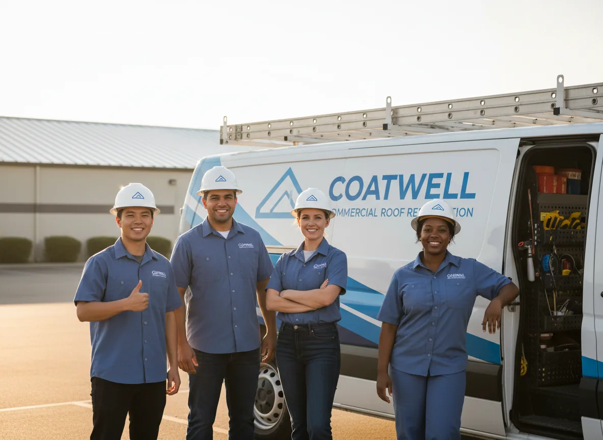 Commercial roof coating company in Gillett, TX
