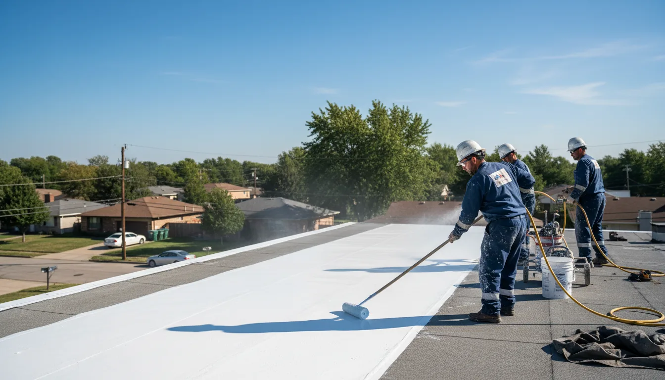 Commercial roof coating in Gillett, TX near me